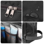 Toiletry Bag for Men Hanging Dopp Kit Water Resistant Shaving Bag Small Toiletry Bag for Traveling(Black)