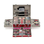 Pure Vie All-in-One Holiday Gift Makeup Set Cosmetic Essential Starter Bundle Include Eyeshadow Palette Lipstick Concealer Blush Mascara Eyeliner Face Powder Lipgloss Brush - Makeup Full Kit for Women
