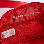 Pander Two Way Zipper Fanny Pack Nylon Everywhere Belt Bag for Women, Water Repellent Waist Packs, Crossbody Bags with Adjustable Strap (Red).
