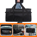 Fitdom 130L 35" Heavy Duty Extra Large Duffle with Upgrade Zipper, Durable & Water Resistant. Perfect as Camping Bag Travel Storage Tent Storage Sports Equipment Bag For Coaches & More