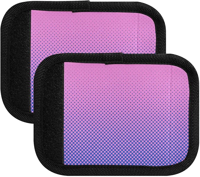 4Pcs Luggage Handle Wrap Suitcase Identifier Handle Covers Tags Soft Travel Bags Luggage Handle Gripper Accessories for Airplane Flying Dot Brightly Colored