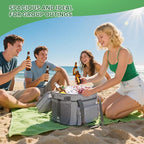 MIYCOO Cooler Bag Double Deck - 60 Can Leakproof Insulated Portable Soft Lunch Cooler, Extra Large Expandable Ice Chest Cooler for Beach, Picnic, Camping, Shopping