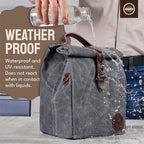ASEBBO Insulated Lunch Bag for Women & Men (Grey)