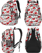 rickyh style School Backpack Travel Bag for Men & Women Lightweight College Back Pack with Laptop Compartmen