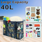 Fammart Mesh Beach Bag with Zipper, Large Beach Tote for Women, Toys Pool Swim Bag Travel Vacation Cruise Essentials