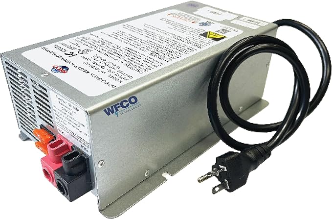 WFCO Arterra WF-9865-AD-CB Converter/Charger - Deckmount - 65 Amp DC Output (20 Amp AC Power Cord) , Gray