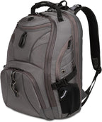 SWISSGEAR 1900 ScanSmart TSA Laptop Backpack Fits 17 Inch Laptop with RFID Protection and Tablet Pocket, Sting Grey Ballistic, 19-Inch