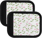 Qilmy Fresh Style Floral Fragments Luggage Handle Wrap 4Pack Luggage Identifiers Tag Comfort Handle Grips Cover for Stroller Suitcase Bag Airplane Travel Accessories1512