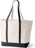 Lands' End Open Top Canvas Tote Bag
