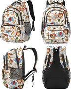 rickyh style School Backpack Travel Bag for Men & Women Lightweight College Back Pack with Laptop Compartmen