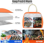 douyadady Lunch Bag Women/Men Lunch Box Women/Men (orange)