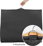 Univivi 40 Inch Kids Dance Costume Garment Bag, Dance Competition Garment Bags for Teens With 3 Medium Clear Zipper Pockets for Storage And Travel (Black) - 8 Pack
