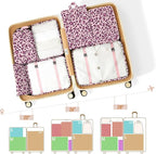 Packing Cubes for Travel - 8 Set Luggage Organizer Bags for Family, Mesh Breathable Packing Cubes for Suitcases Durable Travel Essentials Bags Set