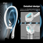 elago Ear Hooks Designed for Samsung Galaxy Buds 3 &Galaxy Buds 3 Pro Earbuds Accessories, Anti-Slip, Ergonomic Design, Comfortable Fit (White)