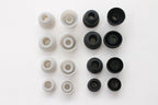 8 Pairs Replacement Eartips Earbuds Eargels Earpads for Powerbeats 2 Wireless Beats by dr dre (Black and Grey)