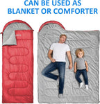 oaskys Camping Sleeping Bag - 3 Season Warm & Cool Weather - Summer Spring Fall Lightweight Waterproof for Adults Kids - Camping Gear Equipment, Traveling, and Outdoors