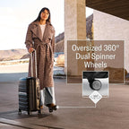Samsonite Freeform 28-Inch Large Luggage with Dual 360° Spinner Wheels - Checked Suitcase - TSA Lock, Airline-Approved - Lightweight Durable Polypropylene Expandable Hardshell - Navy