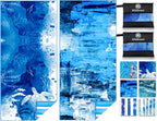 2 Pack Lightweight Thin Microfiber Beach Towel Sand Free Quick Dry Absorbent Compact Soft Pool Swim Travel Towels Extra Large Oversized Beach Accessories Packable Essentials Stuff Gifts for Adult