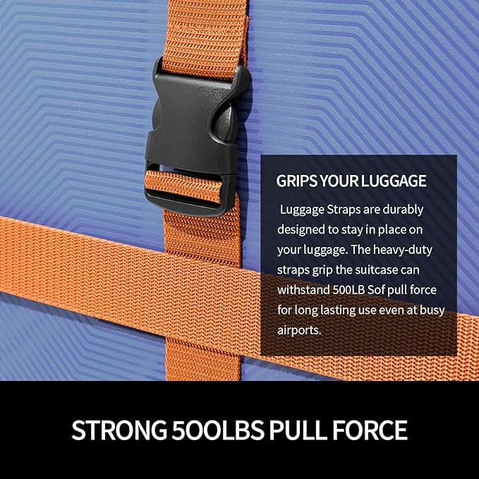 Luggage Straps 2-80Orange