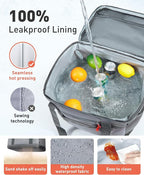 TOURIT Soft Sided Cooler Bag Insulated 30/48/60 Cans, Large Collapsible & Leakproof Ice Chest for Picnic, Beach, Camping, Travel