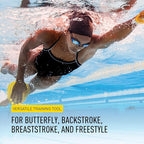 FINIS Agility Floating Swim Paddles - Strapless Design for Stroke Technique - Instant Feedback