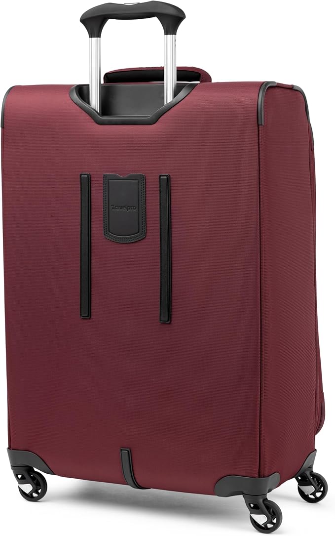 Travelpro Maxlite 5 Softside Expandable Luggage with 4 Spinner Wheels, Lightweight Suitcase, Men and Women, Burgundy, 3-Piece Set (21/25/29)