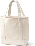 Lands' End Open Top Canvas Tote Bag
