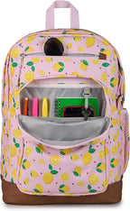 JanSport Cool Backpack with 15-inch Laptop Sleeve, Large Computer Bag Rucksack with 2 Compartments, Ergonomic Straps, Lemonade Stand