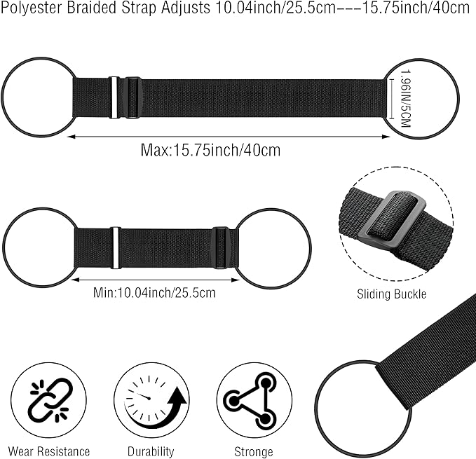 3PCS Luggage Straps,Adjustable Luggage Connector Straps with Heavy-Duty Elastic Belt to Connect Two Suitcases,Add a Bag Luggage Belt,Luggage Accessories for Travel for Securing Carry-On&Bag Essentials