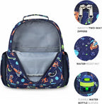 mibasies Toddler Backpack for Boys 2-4: Preschool Kindergarten Backpack - Cute Kids Backpacks for Boys - Dinosaur Blue