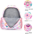 mibasies Toddler Backpack for Girls 2-4: Preschool Kindergarten Backpack - Cute Kids Backpacks for Girls - Flower Pink