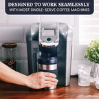 The Original but NEW Stainless-Steel HyperChiller HC2SS Patented Iced Coffee/Beverage Cooler Ready in One Minute, Reusable for Iced Tea, Wine, Spirits, Alcohol, Juice, 12.5 oz, Stainless Steel