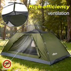 Camping Tent, 1/2 Person Tent, Lightweight Waterproof Backpacking Tent, 5-Minute Setup Outdoor Tent with Carry Bag, Ideal for Camping Hiking