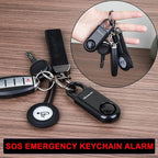 2 Pack Personal Safety Alarm 130db User-Replaceable Battery SOS Emergency Loud Sound Siren Keychain Alert for Women, College Students, Children, Night Runner, Hiking, Camp, Bear Alarm. Black