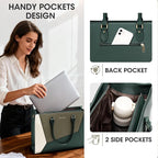 RAINSMORE Laptop Tote Bag for Women 15.6 Inch Large Women Work Bags Waterproof Business Office Teacher Bag Computer Briefcase