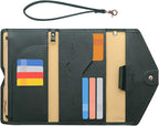 ZOPPEN Passport Holder Women Travel Wallet (Ver.5) for Women Rfid Blocking Passport Cover Case Document Organizer Wrist Strap