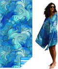Thin Lightweight Microfiber Beach Towel Sand Free Quick Dry Absorbent Compact Towels for Swimming Pool Camping Beach Accessories Large Easy Pack Travel Things for Vacation Essentials Adult Gift