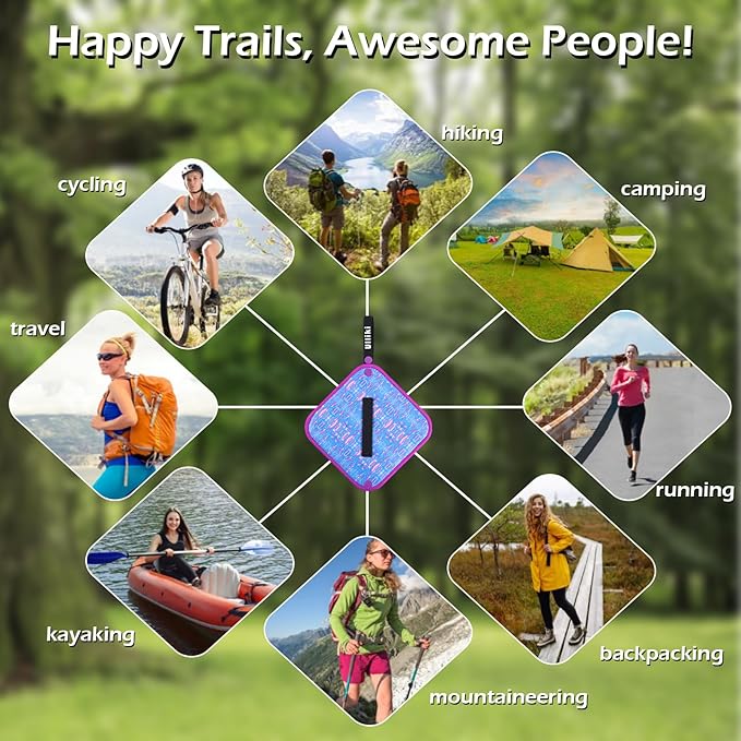 ULLIKI Pee Cloth for Women, Reusable Pee Rag Hiking Camping, Reusable Absorbent Toilet Paper Washable, Outdoor Pee Pad Travel Camping Backpacking Essentials for Women