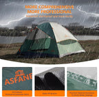 ASFANES Sundome Camping Tent with Rainfly, 2/4/6/10 Person Tent Sets Up in 10 Mins, Weatherproof Shelter for Camping, Festivals, Backyard, Sleepovers, & More