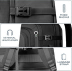 Travel Backpack, Extra Large Travel Backpack, TSA 18.4 inch Laptop Bag Flight Approved, Lightweight Business Luggage Bag, Gifts for Men Women, Black