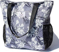 Original Floral Water Resistant Large Tote Bag Shoulder Bag for Gym Beach Travel Daily Bags Upgraded