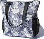 Original Floral Water Resistant Large Tote Bag Shoulder Bag for Gym Beach Travel Daily Bags Upgraded