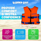 TRC Recreation Super Soft Child Life Jacket USCG Approved Vinyl Coated Foam Swim Vest for Kids Swimming Pool and Beach Gear