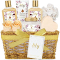 Gifts for Women, Mothers Day Gift Basket Set for Mom, Bath and Body Gift Basket Set - 9 Pcs Spa Gift Basket for Women | Christmas Gifts, Birthday, Valentines Day Gift, Gift Set for Mom