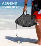 Aegend Snorkeling Gear for Adults Youth Kids, Snorkel Mask with Top Dry Valve - Panoramic View Anti-Leak and Anti-Fog with Mesh Bag for Snorkeling, Scuba Diving, Freediving & Swimming
