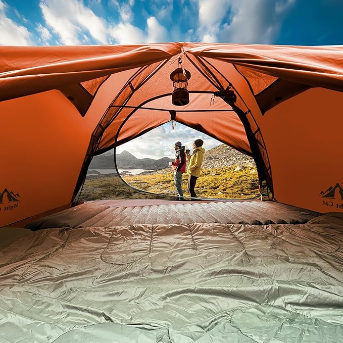 Night Cat 2-Persons Backpacking Tent: Waterproof Lightweight Camping Tent for Two People Hiking Outdoor Mountain with Aluminum Poles and Rainfly Green