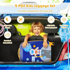 Goplus 2PC Kids Luggage, 12" & 16" Kids Carry On Luggage Set with 4 Spinner Wheels, Lightweight Rolling Spinner Suitcase for Children Toddlers Boys and Girls Travel