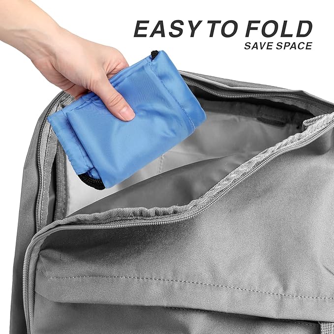 Drawstring Backpack Sports Water Resistant String Bag Sport Gym Sackpack for Women Men Large with Zipper, Baby Blue