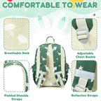 CAMTOP Preschool Backpack for Kids Boys Girls Toddler Backpack Kindergarten School Bookbags for Age 3-8 (Green Dinosaur)