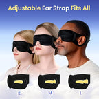 100 Packs Disposable Sleep Masks Bulk, Blackout Blindfolds for Men Women, Soft Eyemasks Adjustable for Sleeping Travel Yoga, Light Blocking Night Eye Mask for Party Games Team Building